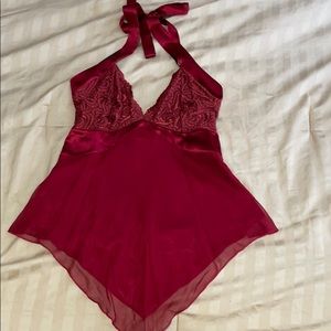 Women’s low cut dressy halter top